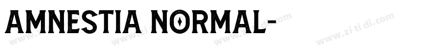 Amnestia Normal字体转换 Amnestia Normal字体转换